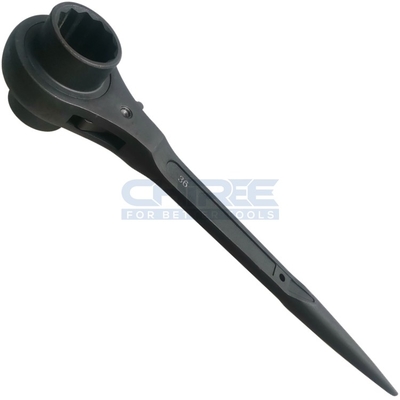 Schwarze Farbe Bauspad-Ratschets 32 x 36mm 450mm Podger-Griff-Ratschetschlüssel für Gerüstgestelle