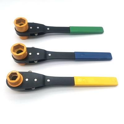 Hot Sale USA Lineman Schraubenschlüssel Werkzeug Bolt durch Zwei-Größe Steckdose Schlüssel mit weichem Griff Griff