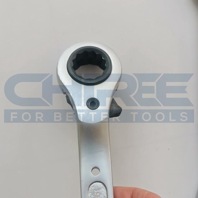 Neues Design Flush Typ Doppelgröße Steckdose Ratchet 19 x 22mm Gerüst Podger Ratchet Länge 250mm als Bauwerkzeuge