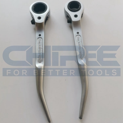 Neues Design Flush Typ Doppelgröße Steckdose Ratchet 19 x 22mm Gerüst Podger Ratchet Länge 250mm als Bauwerkzeuge