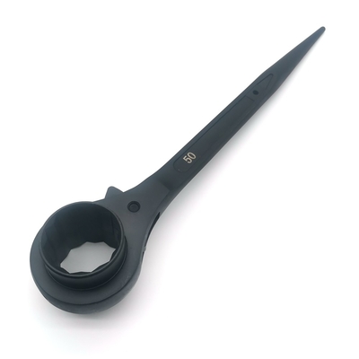 Doppelsteckdosen 50mm 55mm Gerüst Umkehrbarer Podger Ratchet Schmiedewelle Spud Ratchet Wrench