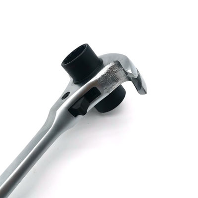 Hammer Ratchet Schlüssel 4 in 1 Gerüst Podger Ratchet 19x22mm Spud Ratchet mit Klauen Hammer