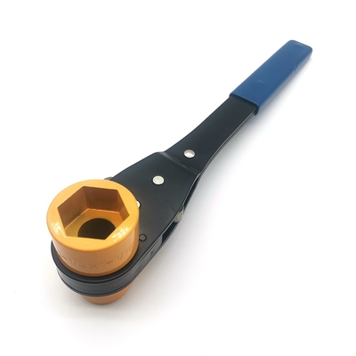 Zweifache Quadrat-Steckdose Verteilung Lineman's Ratcheting Schlüssel mit weichem Griff Griff