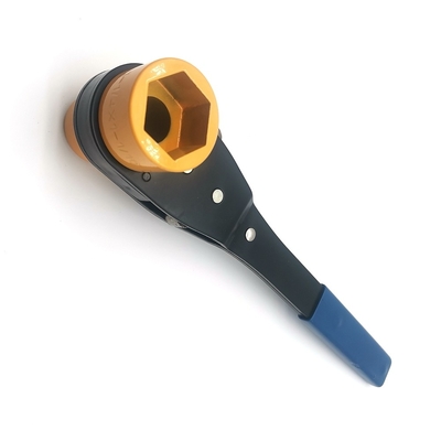 Hot Sale USA Lineman Schraubenschlüssel Werkzeug Bolt durch Zwei-Größe Steckdose Schlüssel mit weichem Griff Griff
