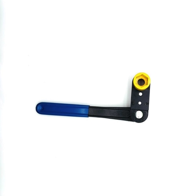 Wasserwerke Schraubenschlüssel verstellbarer Drehkreuz Blauer Griff Doppelhex-Steckdose 1-1/4 &quot;x 1-1/16&quot; für Lineman Power Line Tools
