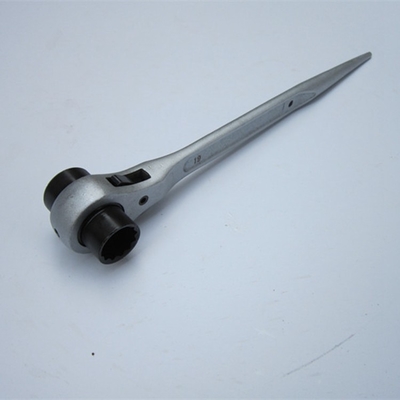 Hochdrehmoment Silberfarbe Kohlenstoffstahl 19mm 22mm Doppelkante Steckdose Schraubenschlüssel Podger Gerüst Spud