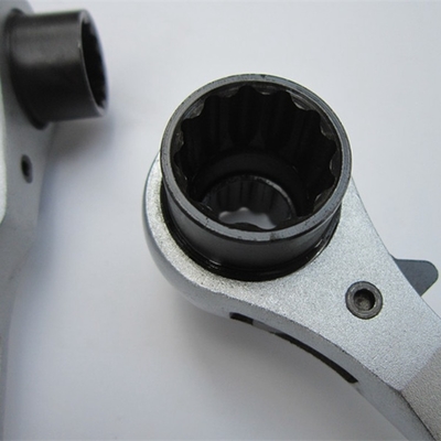 Hochdrehmoment Silberfarbe Kohlenstoffstahl 19mm 22mm Doppelkante Steckdose Schraubenschlüssel Podger Gerüst Spud