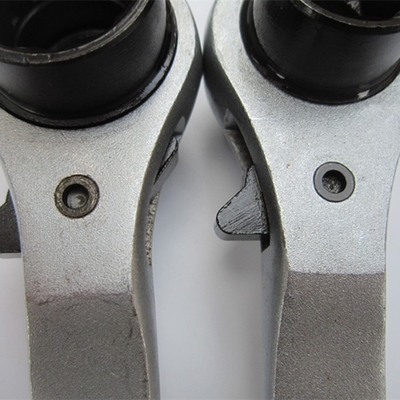 Hochdrehmoment Silberfarbe Kohlenstoffstahl 19mm 22mm Doppelkante Steckdose Schraubenschlüssel Podger Gerüst Spud